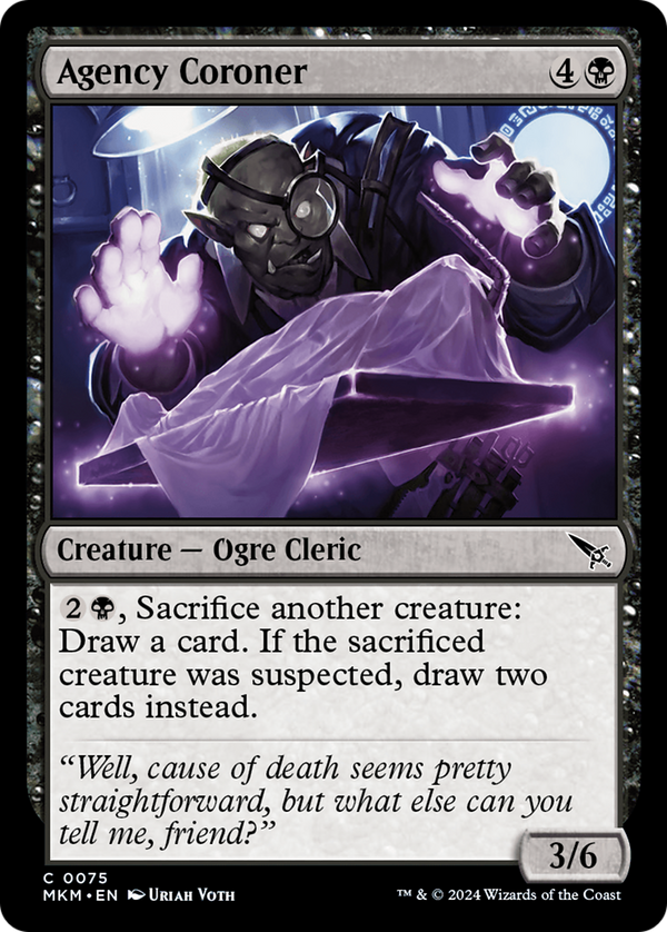 Agency Coroner (75) [Murders at Karlov Manor] foil - Deck Out Gaming