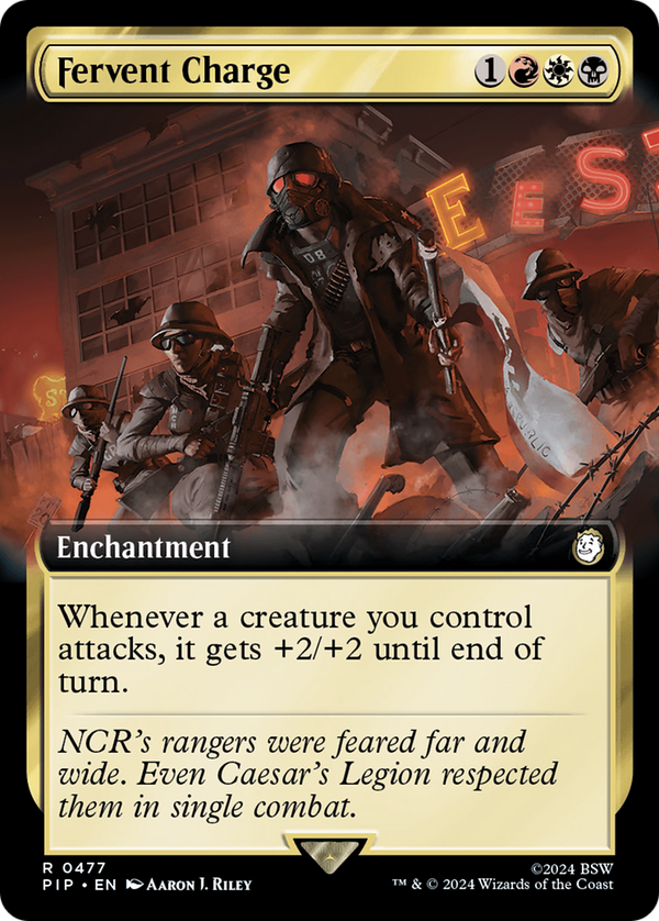 Fervent Charge (Extended Art) (477) [Fallout] foil - Deck Out Gaming