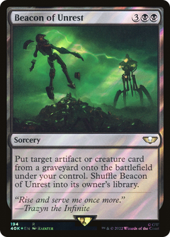 Beacon of Unrest (Surge Foil) (194) [Warhammer 40,000 Commander] foil - Deck Out Gaming