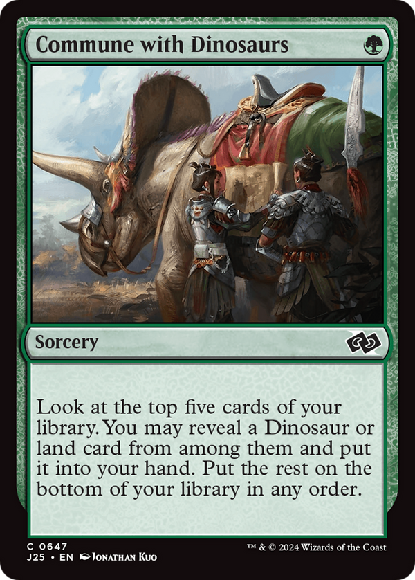 Commune with Dinosaurs (647) [Foundations Jumpstart] - Deck Out Gaming