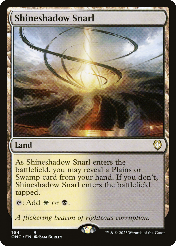 Shineshadow Snarl (164) [Commander: Phyrexia: All Will Be One] - Deck Out Gaming