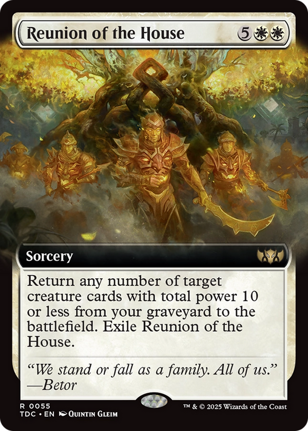 Reunion of the House (Extended Art) (55) [Commander: Tarkir: Dragonstorm] - Deck Out Gaming