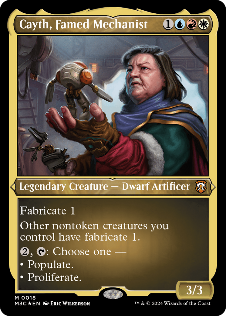 Cayth, Famed Mechanist (18) [Modern Horizons 3 Commander] etched - Deck Out Gaming