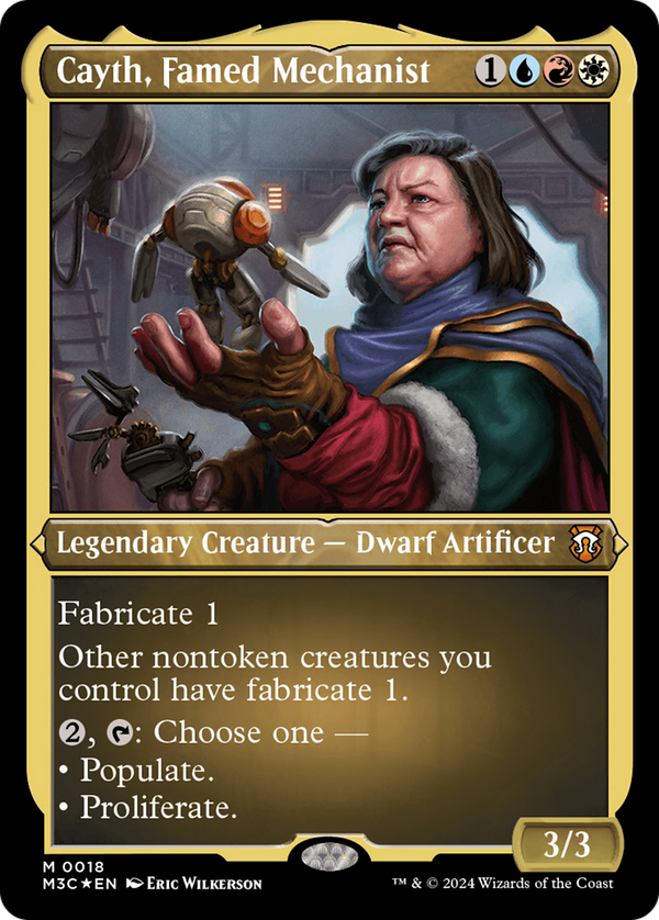 Cayth, Famed Mechanist (18) [Modern Horizons 3 Commander] etched - Deck Out Gaming