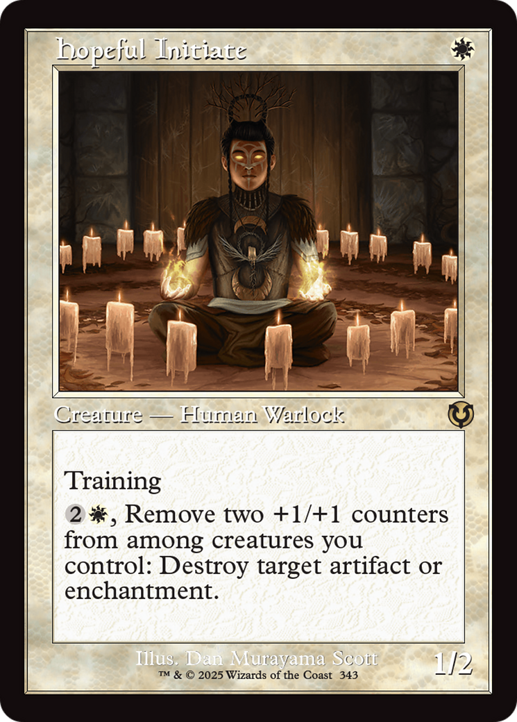 Hopeful Initiate (Retro Frame) (343) [Innistrad Remastered] foil - Deck Out Gaming