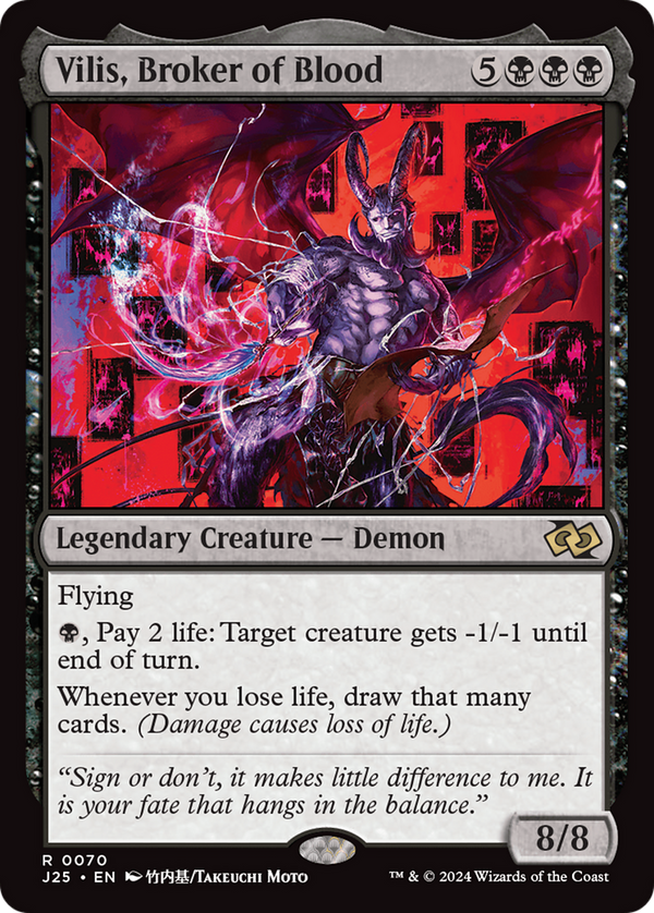 Vilis, Broker of Blood (Anime) (70) [Foundations Jumpstart] - Deck Out Gaming