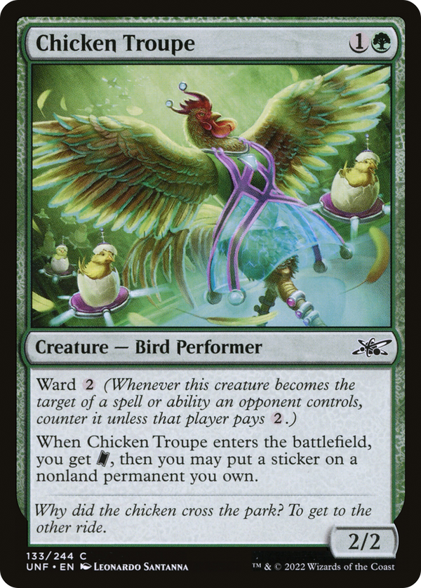 Chicken Troupe (133) [Unfinity] foil - Deck Out Gaming