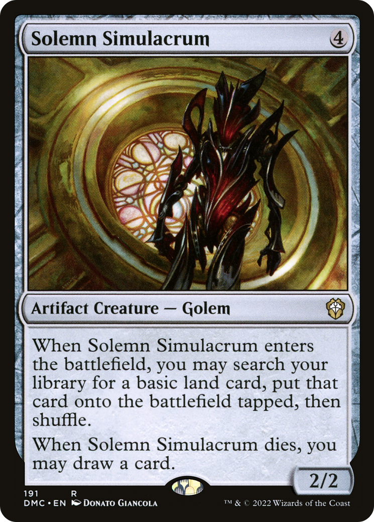 Solemn Simulacrum (191) [Commander: Dominaria United] - Deck Out Gaming