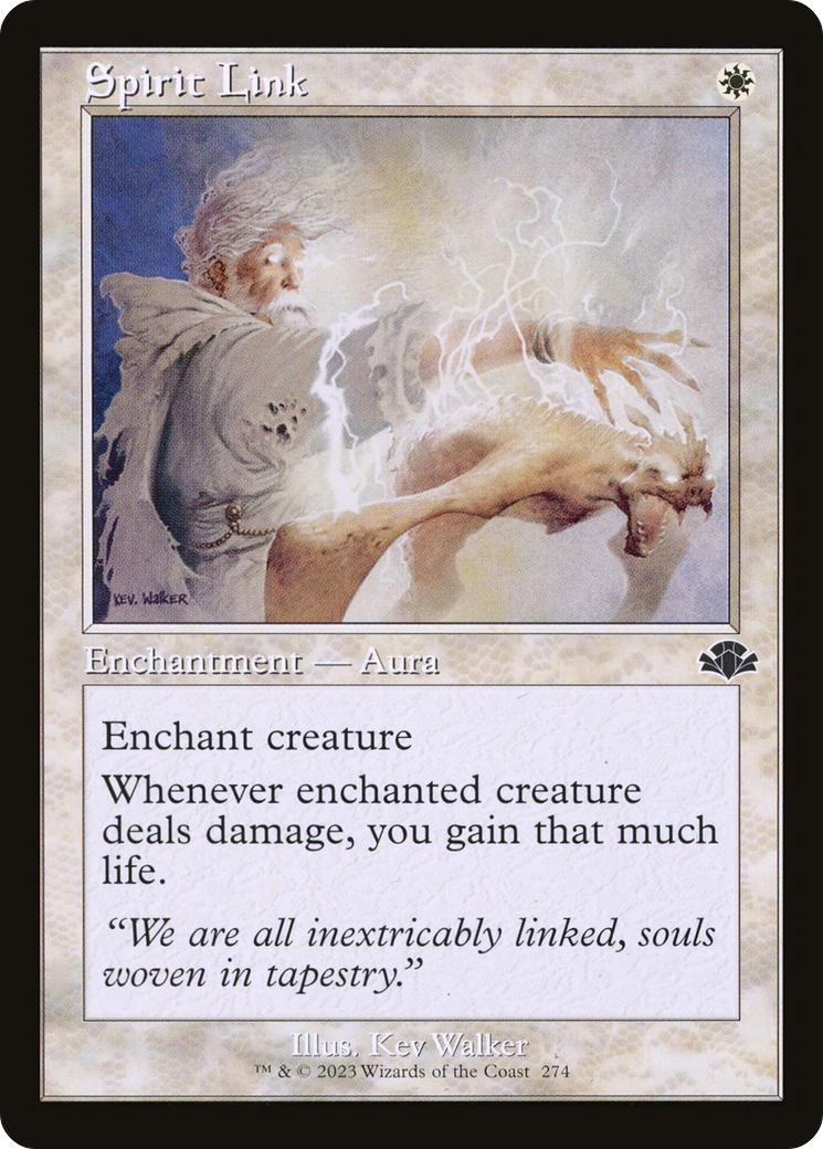 Spirit Link (Retro Frame) (274) [Dominaria Remastered] - Deck Out Gaming