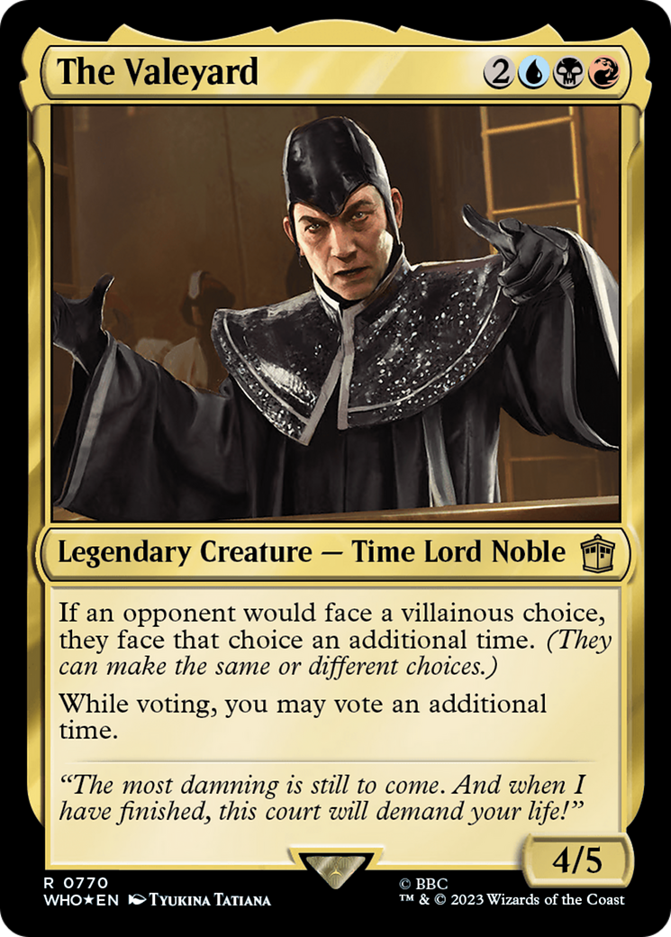 The Valeyard (Surge Foil) (770) [Doctor Who] foil - Deck Out Gaming