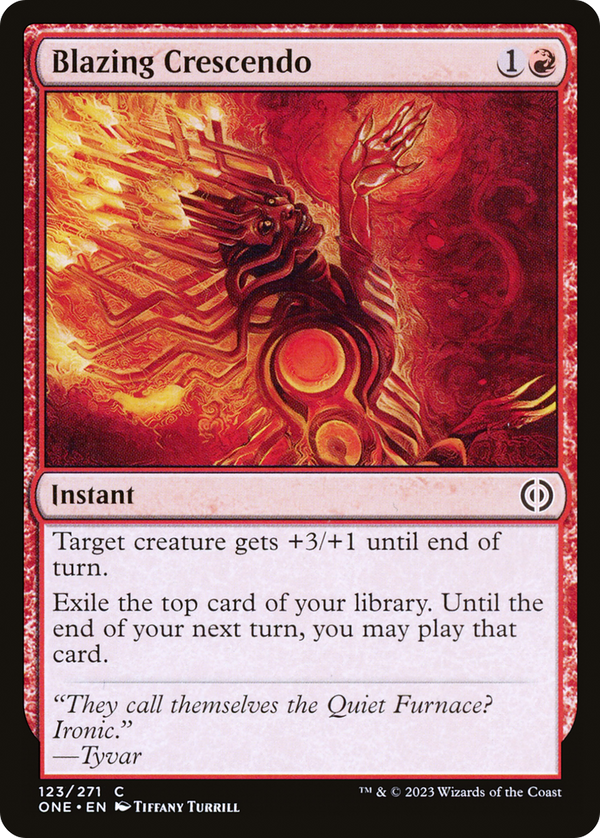 Blazing Crescendo (123) [Phyrexia: All Will Be One] foil - Deck Out Gaming