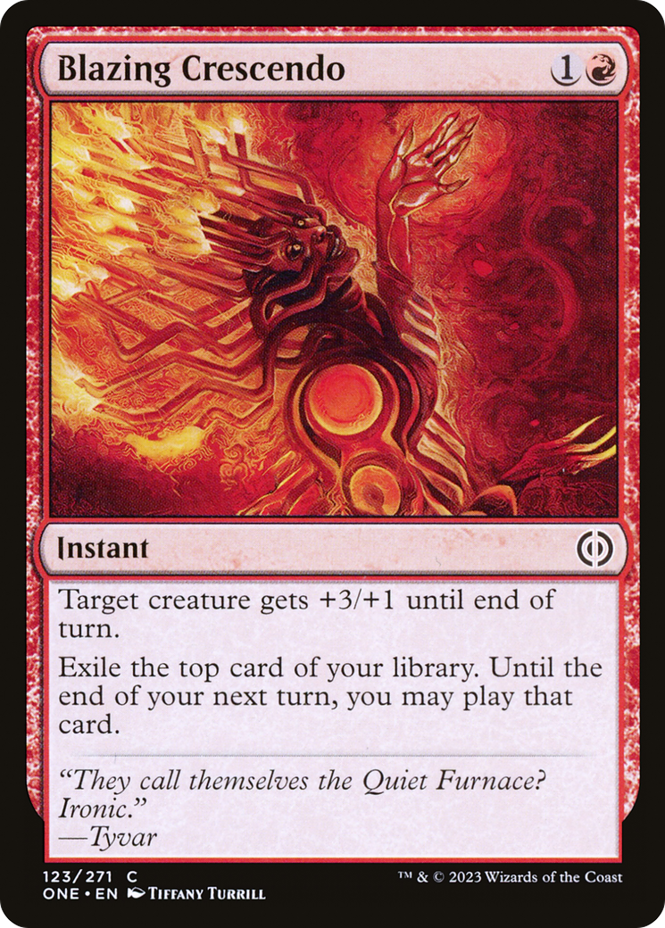 Blazing Crescendo (123) [Phyrexia: All Will Be One] foil - Deck Out Gaming