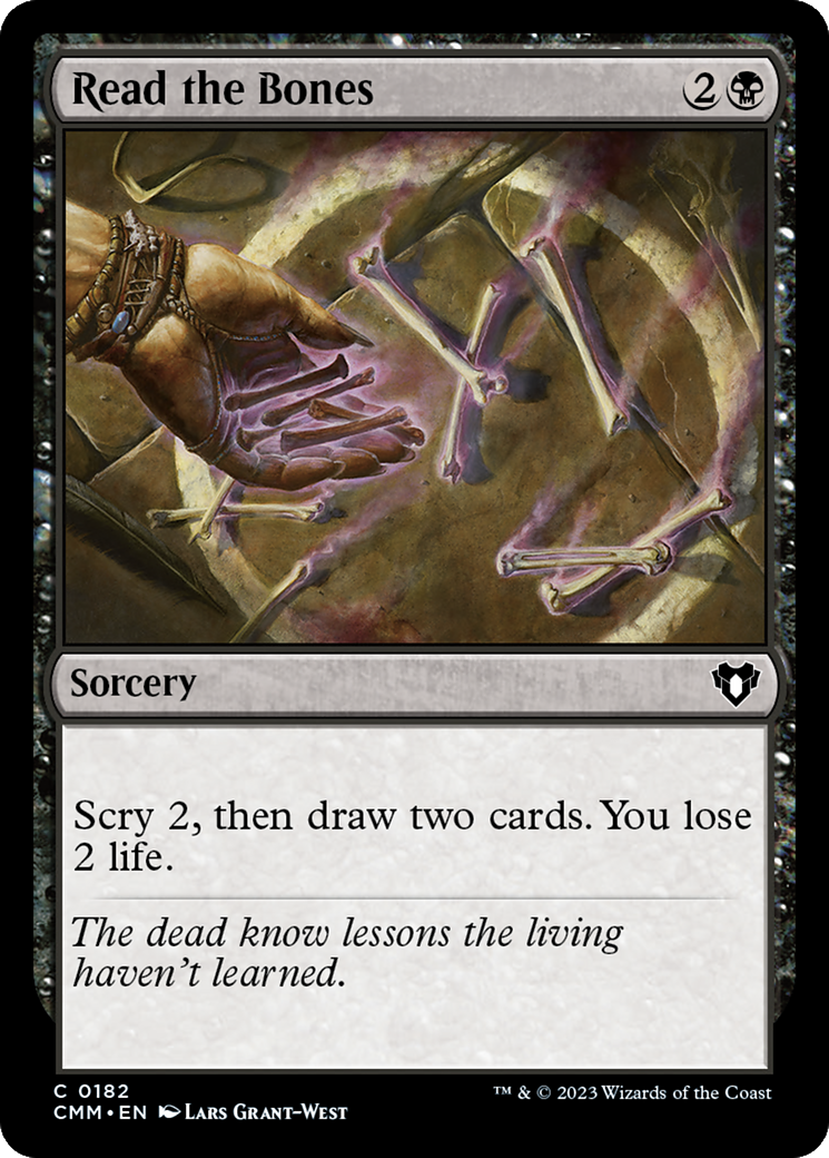 Read the Bones (182) [Commander Masters] - Deck Out Gaming