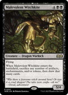 Malevolent Witchkite (315) [Wilds of Eldraine] foil - Deck Out Gaming
