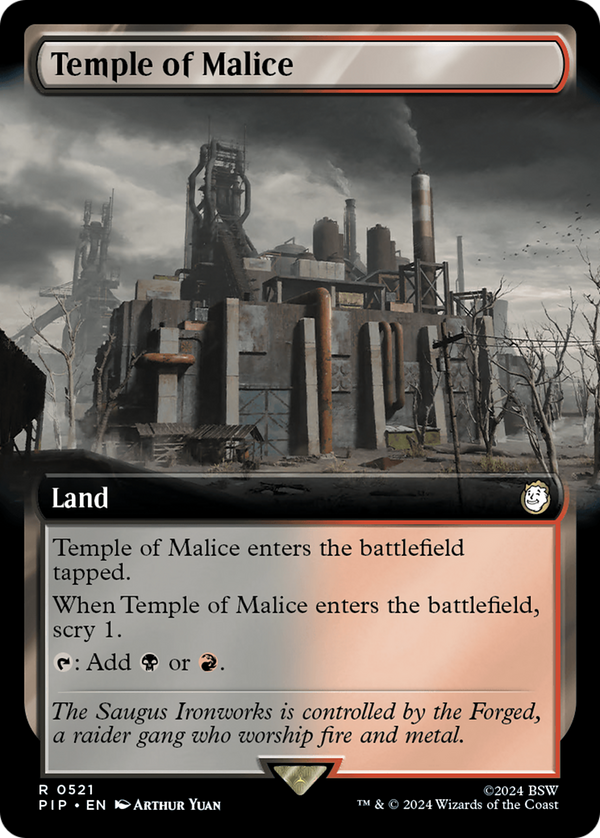 Temple of Malice (Extended Art) (521) [Fallout] - Deck Out Gaming