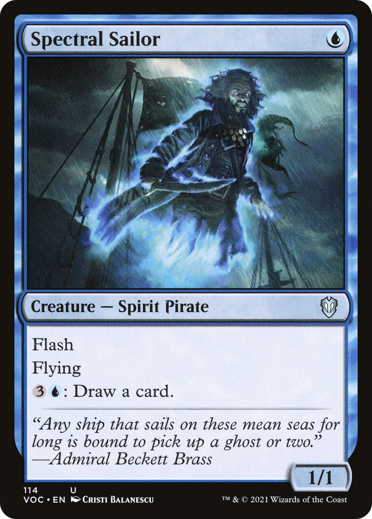 Spectral Sailor (114) [Commander: Innistrad: Crimson Vow] - Deck Out Gaming