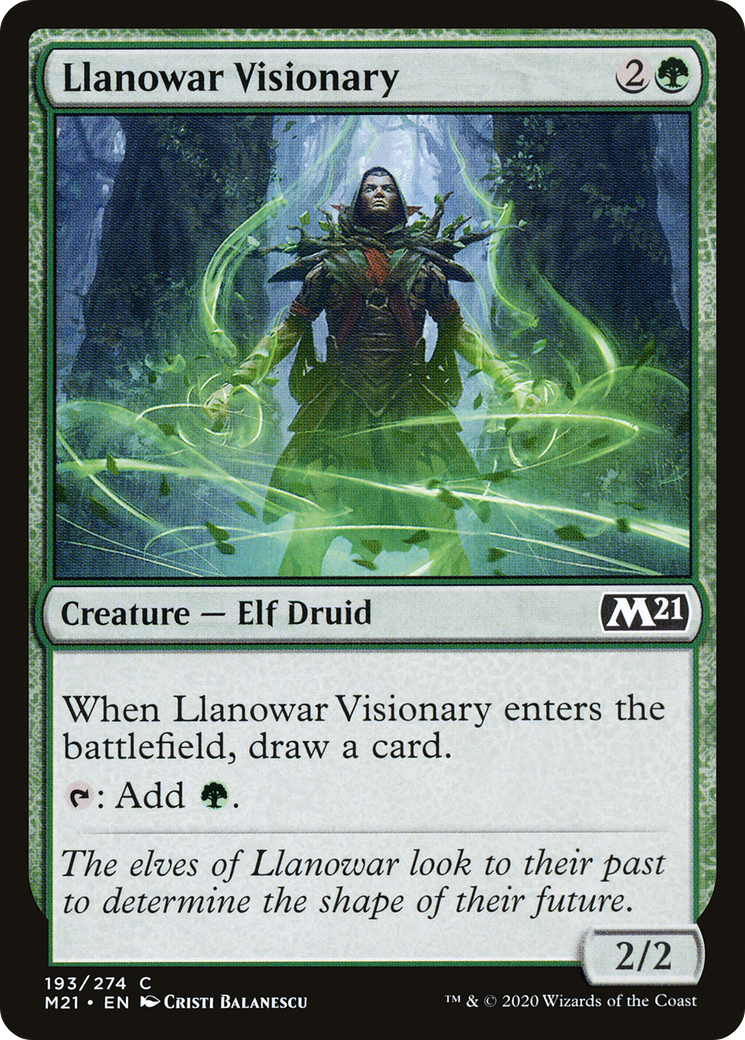 Llanowar Visionary (193) [Core Set 2021] - Deck Out Gaming