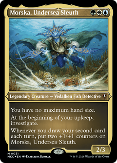Morska, Undersea Sleuth (Display Commander) - Thick Stock (51) [Murders at Karlov Manor Commander] foil - Deck Out Gaming