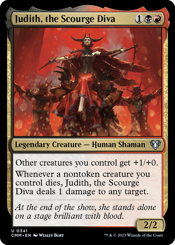Judith, the Scourge Diva (341) [Commander Masters] foil - Deck Out Gaming