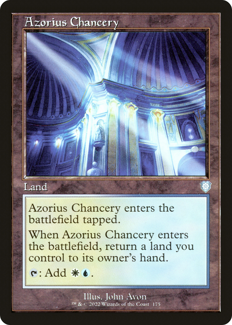 Azorius Chancery (Retro Frame) (175) [Commander: The Brothers' War] - Deck Out Gaming
