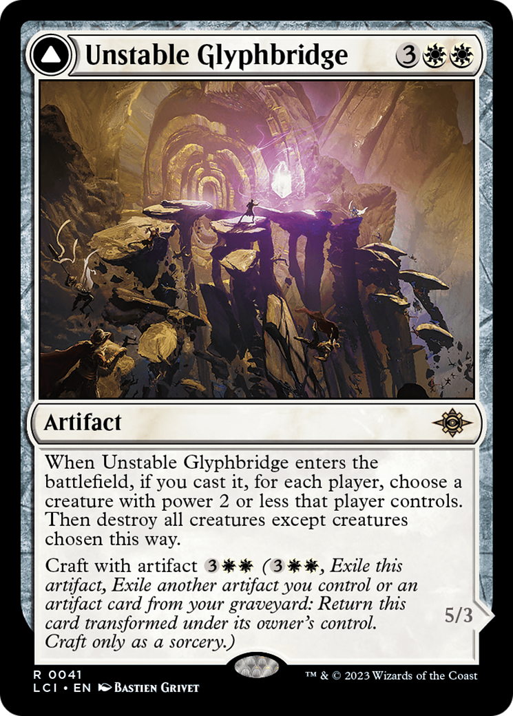 Unstable Glyphbridge (41) [The Lost Caverns of Ixalan] foil - Deck Out Gaming