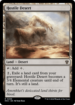 Hostile Desert (266) [Murders at Karlov Manor Commander] - Deck Out Gaming