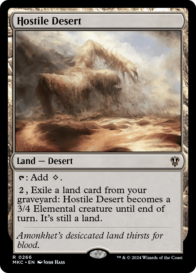Hostile Desert (266) [Murders at Karlov Manor Commander] - Deck Out Gaming