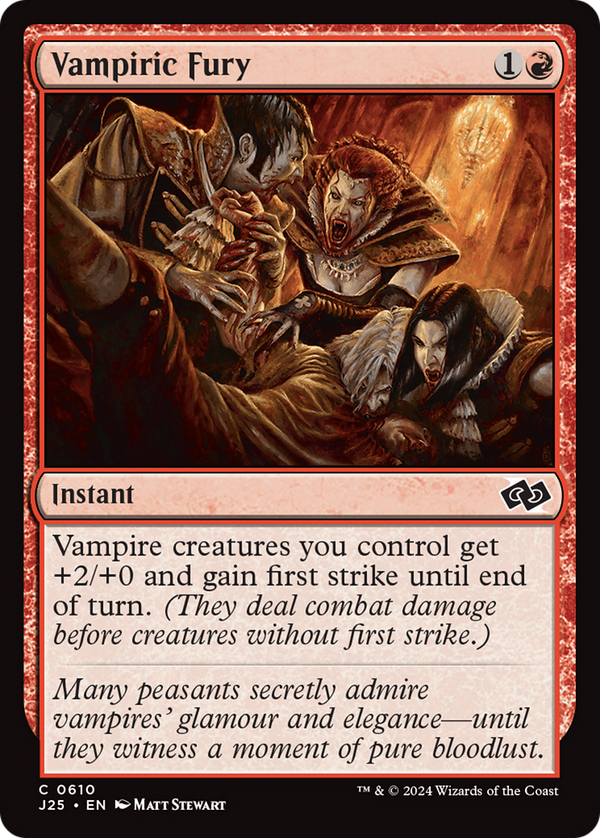 Vampiric Fury (610) [Foundations Jumpstart] - Deck Out Gaming