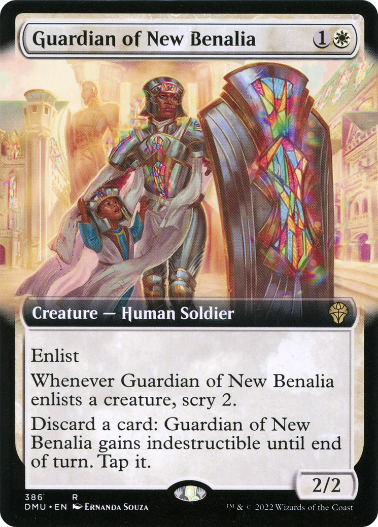 Guardian of New Benalia (Extended Art) (386) [Dominaria United] foil - Deck Out Gaming