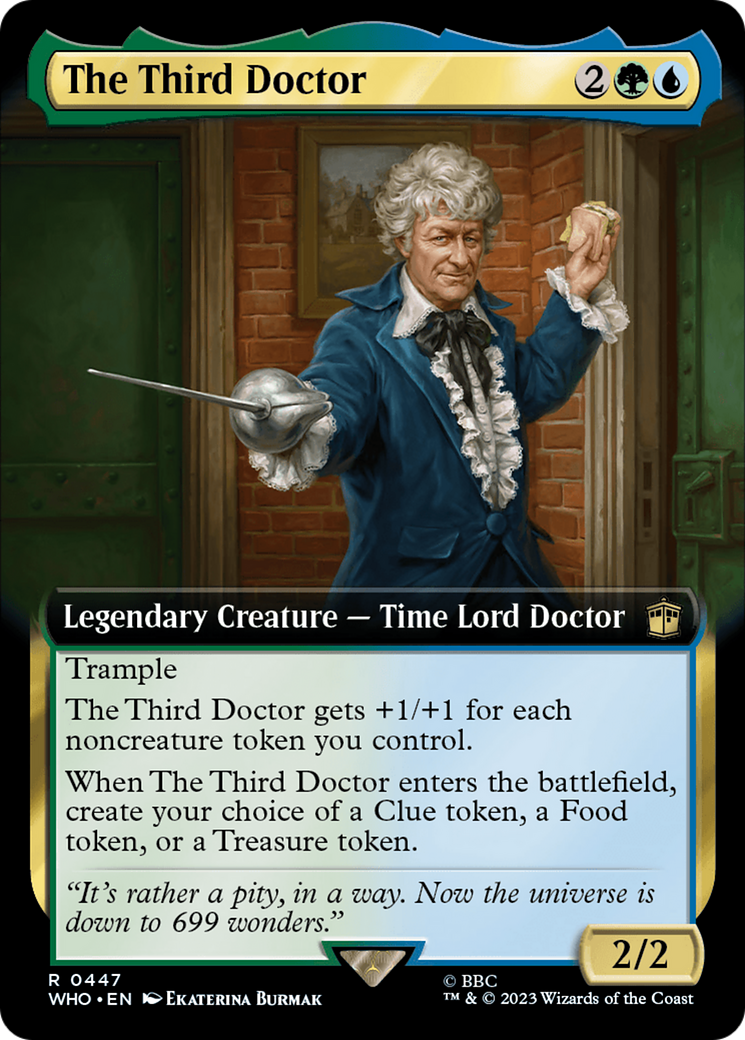 The Third Doctor (Extended Art) (447) [Doctor Who] foil - Deck Out Gaming