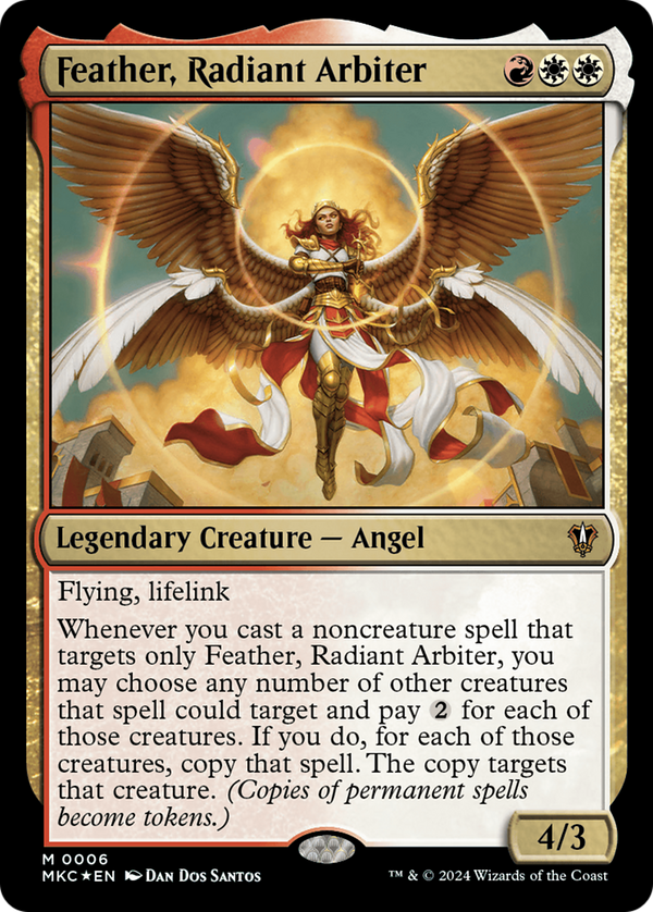 Feather, Radiant Arbiter (6) [Murders at Karlov Manor Commander] foil - Deck Out Gaming