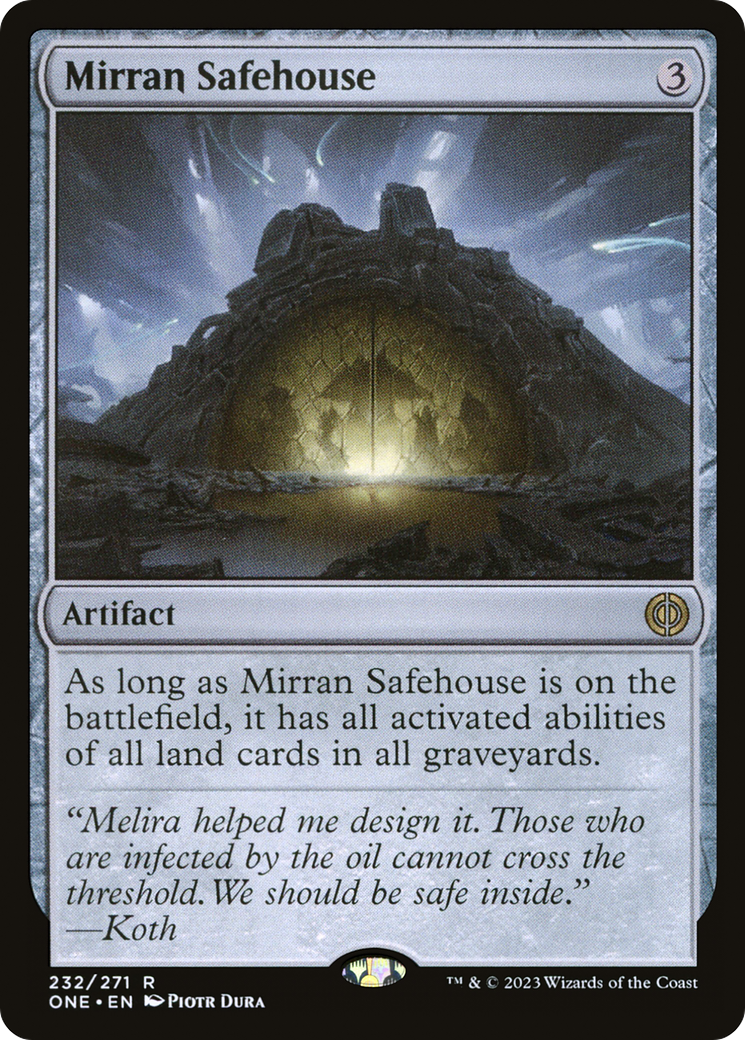 Mirran Safehouse (232) [Phyrexia: All Will Be One] foil - Deck Out Gaming