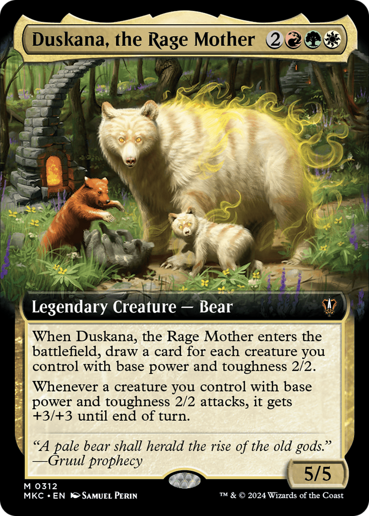 Duskana, the Rage Mother (Extended Art) (312) [Murders at Karlov Manor Commander] - Deck Out Gaming