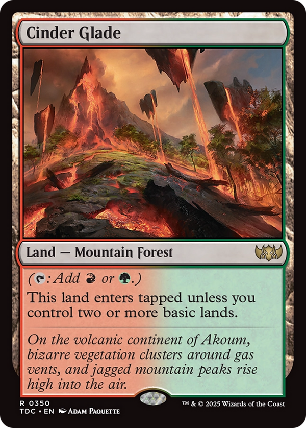 Cinder Glade (350) [Commander: Tarkir: Dragonstorm] - Deck Out Gaming