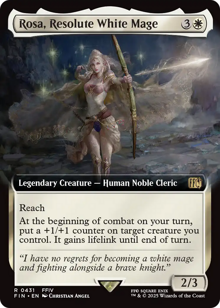 Rosa, Resolute White Mage (431) [FINAL FANTASY] foil - Deck Out Gaming