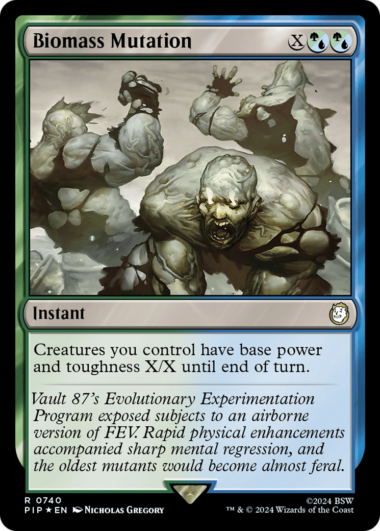 Biomass Mutation (Surge Foil) (740) [Fallout] foil - Deck Out Gaming