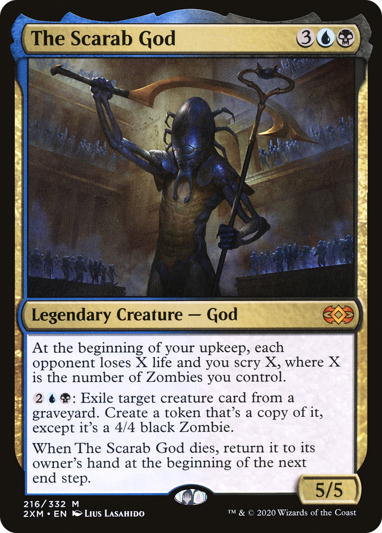 The Scarab God (216) [Double Masters] foil - Deck Out Gaming