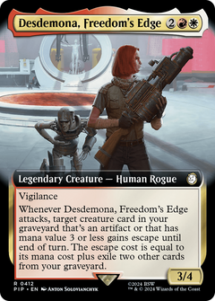Desdemona, Freedom's Edge (Extended Art) (412) [Fallout] foil - Deck Out Gaming