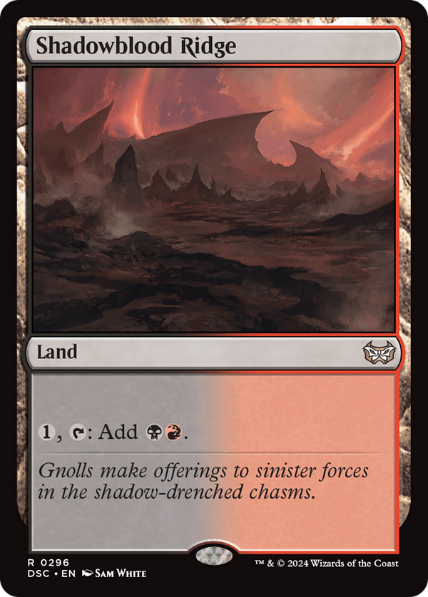 Shadowblood Ridge (296) [Duskmourn: House of Horror Commander] - Deck Out Gaming