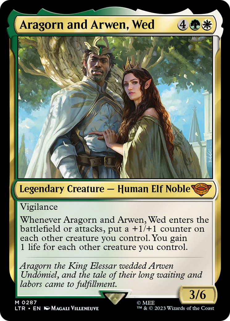 Aragorn and Arwen, Wed (287) [The Lord of the Rings: Tales of Middle-earth] foil - Deck Out Gaming