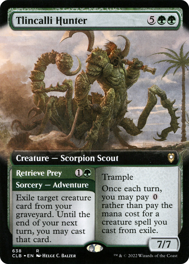 Tlincalli Hunter (Extended Art) (638) [Commander Legends: Battle for Baldur's Gate] - Deck Out Gaming