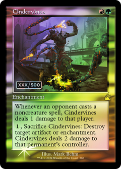 Cindervines (Retro Frame) (Serial Numbered) (360) [Ravnica Remastered] foil - Deck Out Gaming