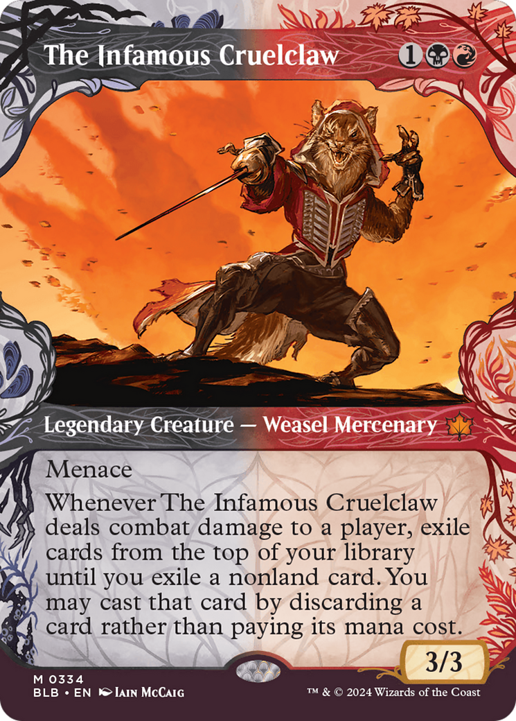 The Infamous Cruelclaw (Showcase) (334) [Bloomburrow] - Deck Out Gaming