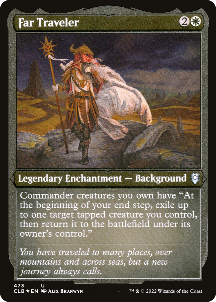 Far Traveler (473) [Commander Legends: Battle for Baldur's Gate] etched - Deck Out Gaming