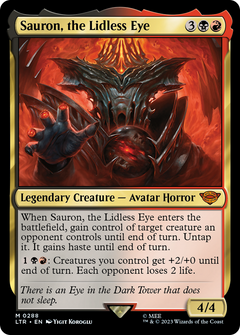 Sauron, the Lidless Eye (288) [Universes Beyond: The Lord of the Rings: Tales of Middle-earth] foil - Deck Out Gaming