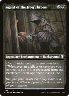 Agent of the Iron Throne (492) [Commander Legends: Battle for Baldur's Gate] etched - Deck Out Gaming