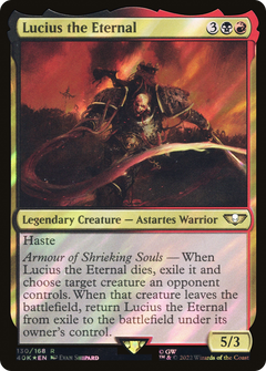 Lucius the Eternal (Surge Foil) (130) [Warhammer 40,000 Commander] foil - Deck Out Gaming
