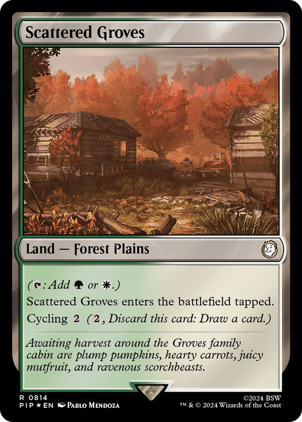 Scattered Groves (Surge Foil) (814) [Fallout] foil - Deck Out Gaming