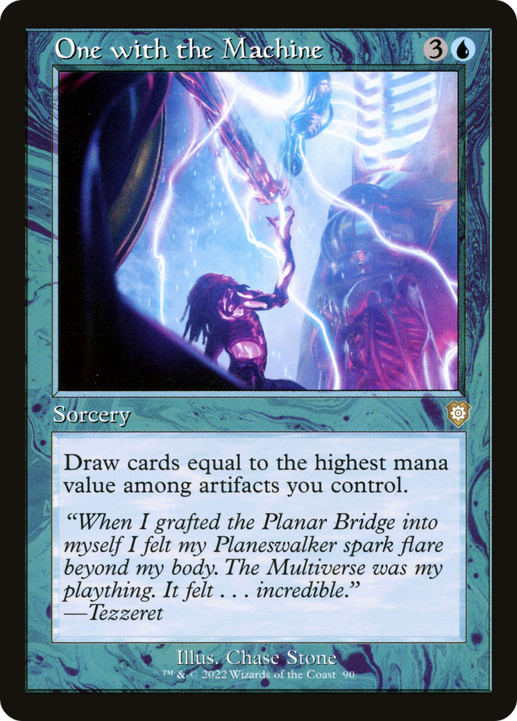 One with the Machine (Retro Frame) (90) [Commander: The Brothers' War] - Deck Out Gaming