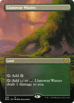 Llanowar Wastes (Borderless) (299) [The Brothers' War] - Deck Out Gaming